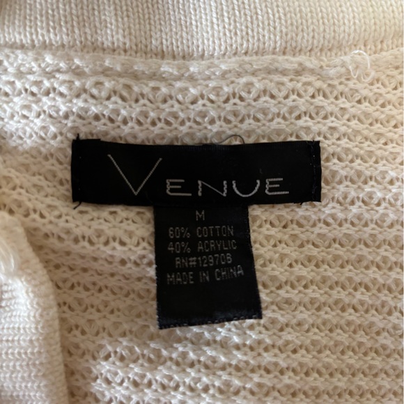 Coastal Grandma Fisherman Chunky Knit Cardigan - Cream Ivory M - Picture 8 of 8